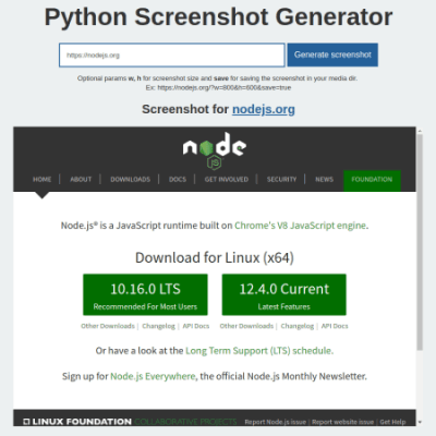 Python Screenshot Generator project preview